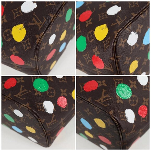 LOUIS VUITTON Monogram Yayoi Kusama Neverfull MM Tote Bag M46381 LV Auth 122877M - Picture 14 of 16